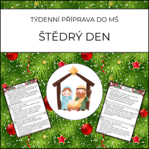 Štědrý den: týdenní příprava do MŠ