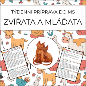 Zvířata a mláďata: týdenní příprava do MŠ
