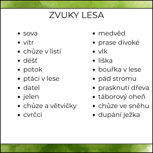 ZVUKY LESA: obrázky s QR kódy, aktivity - Obrázek 5
